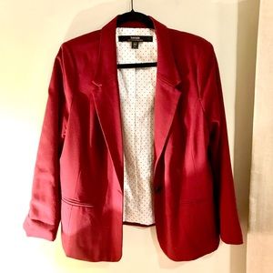 Burgundy blazer